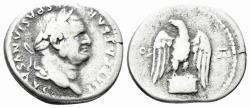 Ancient Coins - Vespasian. 69-79 AD. AR Denarius (3.17g, 19mm). Rome mint. Struck 76 AD. RIC 847