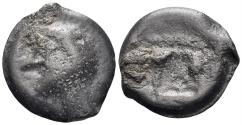 Ancient Coins - Celtic Northeast Gaul. Leuci. Circa 100-50 BC. Cast Potin (3.56g, 18mm). DT 228