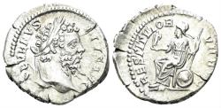 Ancient Coins - Septimius Severus. 193-211 AD. AR Denarius (2.80 gm, 20mm). Rome mint. Struck 202-210 AD. RIC 288