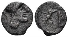 Ancient Coins - Macedonian Kingdom. Antigonos II Gonatas. 277-239 BC. AE 16mm (2.98 gm). Contemporary Barbaric imitation