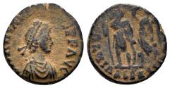 Ancient Coins - Arcadius. 383-408 AD. AE3 (2.22g, 15.5mm). Alexandria mint. Struck 395-401 AD. RIC 75