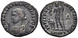 Ancient Coins - Licinius II. 315-324 AD. AE Follis (2.61g, 18mm). Antioch mint. Struck 317-320 AD. RIC 29