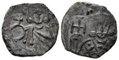 Ancient Coins - Leo V the Armenian and Constantine. 813-820. AE Follis (2.86g, 20mm). Syracuse mint. SB 1636