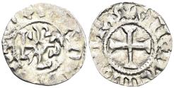 World Coins - France. Carolingian. Maine (comté). Hugues II. Circa 939/955-991. AR Denier (1.12g, 19mm). Fécamp 8310