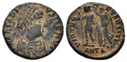 Ancient Coins - Arcadius. 383-408 AD. AE3 (2.84g, 16mm). Antioch mint. Struck 395-401 AD. RIC 70