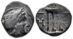Ancient Coins - Mysia, Kyzikos, 3rd century BC. AE 11mm (1.25g). SNG BN 429