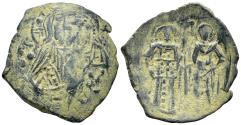 Ancient Coins - Michael VIII Palaeologus. 1261-1282. AE Trachy (2.56g, 24mm). Constantinople mint. Bendall-Donald (Michael VIII) C.4
