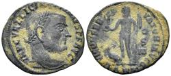 Ancient Coins - Licinius I. 308-324 AD. AE Follis (2.71g, 21mm). Antioch mint. Struck 313/4 AD. RIC 8