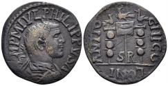 Ancient Coins - Pisidia, Antioch. Philip I Arabs. 244-249 AD. AE 24mm (6.26g). SNG BN 1254