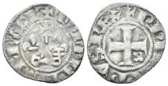 World Coins - France, Royal. Philippe IV, the Fair (le Bel). 1285-1314. AR Double Tournois (1.18g, 20mm). Struck 1295-1303. Duplessy 229