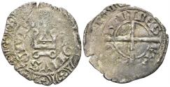 World Coins - France, Royal. Jean II le Bon. 1350-1364. AR Blanc à l’épi (1.71g, 25mm). Struck 1352. Duplessy 297