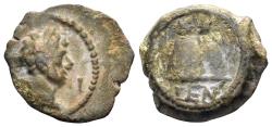 Ancient Coins - Egypt, Alexandria. Hadrian. 117-138 AD. AE Dichalkon (0.82g, 11mm). Dated RY 9 (124/5 AD). RPC III 5560