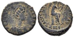 Ancient Coins - Aelia Flaccilla, Augusta. 379-388. AD. AE4 (1.63g, 12mm). Antioch mint. Struck circa 383 AD. RIC 14