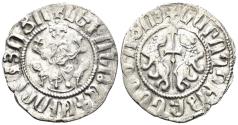 World Coins - Kingdom of Cilician Armenia. Levon I. 1199-1219. AR Tram (2.88g, 22mm). Sis mint. AC 286