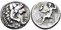Ancient Coins - Macedonian Kingdom. Alexander III 'the Great'. 336-323 BC. AR Tetradrachm (16.59g, 25mm). Tyre mint. Struck 305-290 BC. Cf. Price 3544