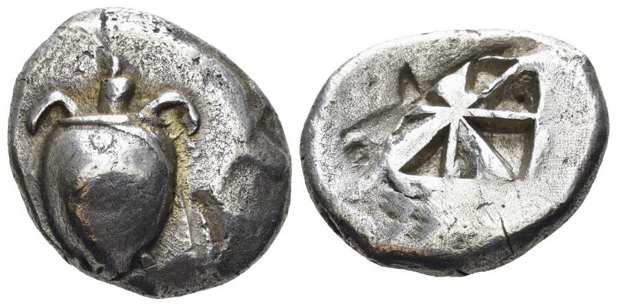 Aegina Circa 500 480 Ar Stater 11 76 Gm Milbank Pl 1 4 Sng Delepierre 1677