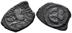 Ancient Coins - Maurice Tiberius. 582-602. AE Pentanummium (1.92g, 16mm). Constantinople mint. SB 501