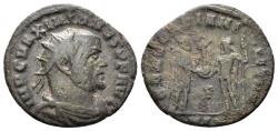Ancient Coins - Maximianus, first reign. 286-305. AE Radiatus (2.64g, 21mm). Alexandria mint. Struck 305/6 AD. RIC 59b
