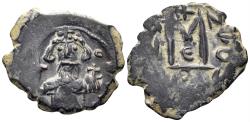 Ancient Coins - Constans II. 641-668 AD. AE Follis (3.68g, 21.5mm). Constantinople mint. SB 1000