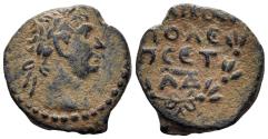Ancient Coins - Pontos, Nikopolis. Trajan, 98-117. AE Hemiassarion (1.44g, 13mm). Dated CY 34 (104/5 AD). RPC III 2940