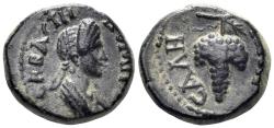 Ancient Coins - Lydia, Sala. Domitia, Augusta. 82-96 AD. AE 16mm (3.00g). RPC II 1345