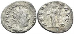 Ancient Coins - Valerian I. 253-260 AD. BI Antoninianus (4.00g, 22mm). Viminacium mint. Struck 254/5 AD. RIC 209