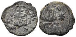 Ancient Coins - Leo V the Armenian and Constantine. 813-820. AE Follis (2.90g, 20mm). Syracuse mint. SB 1636