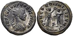 Ancient Coins - Probus. 276-282 AD. AE Silvered Antoninianus (4.22g, 22mm). Cyzicus mint. Struck 280 AD. RIC 908 var. (bust type)