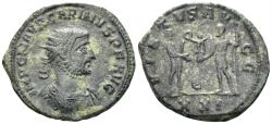 Ancient Coins - Carinus. 282-285 AD. AE Antoninianus (3.68g, 22mm). Antioch mint. Struck 282/3 AD. RIC 325