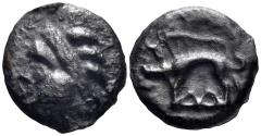 Ancient Coins - Celtic Northeast Gaul. Leuci. Circa 60/50-30/25 BC. Cast Potin (3.80g, 19mm). Scheers, Traité, 666