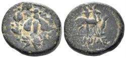 Ancient Coins - Ionia, Ephesos. Circa 50-27 BC. AE 15mm (2.82g). Aineas, magistrate. Naumann Auc. 81, lot 824 (same magistrate)