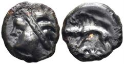 Ancient Coins - Celtic Northeast Gaul. Leuci. Circa 60/50-30/25 BC. Cast Potin (2.88g, 18mm). Scheers, Lyon, 1112