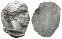 Ancient Coins - Cyprus, Salamis. Evagoras I. Circa 411-374/3 BC. AR 1/24 Stater (0.53g, 10mm). Circa 411-374/3 BC. Zapiti & Michaelidou 9