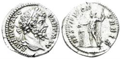 Ancient Coins - Septimius Severus. 193-211 AD. AR Denarius (3.53 gm, 19mm). Rome mint. Struck 200/1 AD. RIC 167