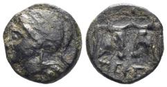 Ancient Coins - Mysia, Pergamon. Circa 310-282 BC. AE 9mm (0.85g). SNG BN 1577-85