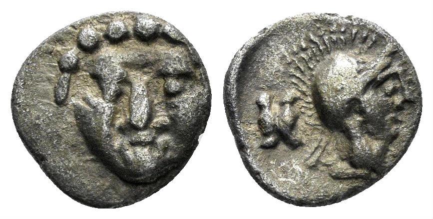 Ancient Coins - Pisidia, Selge. Circa 400-333 BC. AR Obol (0.94 gm, 10mm). SNG Copenhagen 246