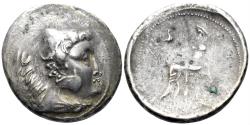 Ancient Coins - Eastern Celtic Tribes. Imitating Alexander the 'Great' 3rd.-2nd century BC. AR Tetradrachm (16.41g, 29mm). Lanz 910