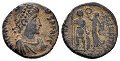 Ancient Coins - Arcadius. 383-408 AD. AE3 (2.31g, 15mm). Antioch mint. Struck 395-401 AD. RIC 70