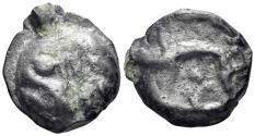 Ancient Coins - Celtic Northeast Gaul. Leuci. Circa 60/50-30/25 BC. Cast Potin (4.48g, 18mm). D&T 227