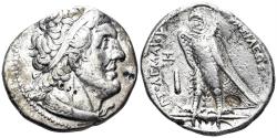Ancient Coins - Ptolemaic Kingdom. Ptolemy II Philadelphos. 285-246 BC. AR Tetradrachm (14.13g, 27mm). Tyre mint. SNG Copenhagen 477