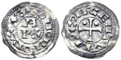 World Coins - France. Béarn. Anonymous. 1080-1250. AR Denier.(0.41g, 15.5mm). Duplessy 1241; Poey d'Avant 3233