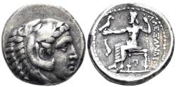 Ancient Coins - Macedonian Kingdom. Alexander III 'the Great'. 336-323 BC. AR Tetradrachm (17.00g, 26mm). Amphipolis mint. Struck 316-311 BC. Price 133