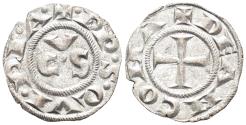 World Coins - Italy, Ancona. Republican Era. Circa 1250-1350. BI Dinero (0.70g, 15.5mm). Biaggi 33 & 42
