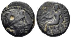 Ancient Coins - Seleukid Kingdom. Seleukos III Keraunos. 226-223 BC. AE 13mm (2.67g). Antioch mint. SC 922.1d