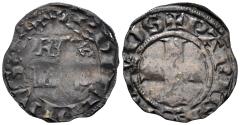World Coins - France, Royal. Philippe VI de Valois. 1328-1350. BI Denier parisis (0.62g, 18.5mm). Struck 1343. Duplessy 275