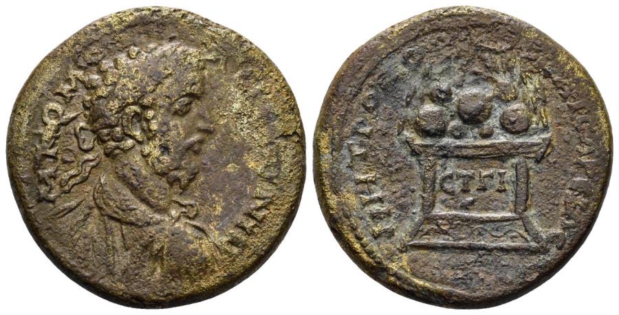 Ancient Coins - Cappadocia, Caesarea. Commodus.177-192 AD. AE 29mm (14.54 gm). Dated RY 13 (192 AD). Sydenham 376