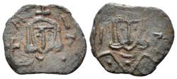 Ancient Coins - Leo V the Armenian and Constantine. 813-820. AE Follis (1.90 gm, 18mm). Syracuse mint. SB 1636
