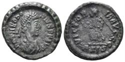 Ancient Coins - Theodosius I the Great. 379-395 AD. AE4 (1.41g, 14mm). Siscia mint. Struck 379-81 AD. RIC 39b