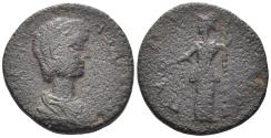 Ancient Coins - Messenia, Pylus. Plautilla, Augusta. 202-205 AD. AE Assarion (5.20g, 20mm). BCD Peloponnesos 820