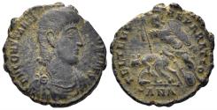 Ancient Coins - Constantius Gallus, Caesar. 351-354. AE Half Centenionalis (2.54g, 17mm). Antioch mint. Struck 351-4 AD. RIC 156